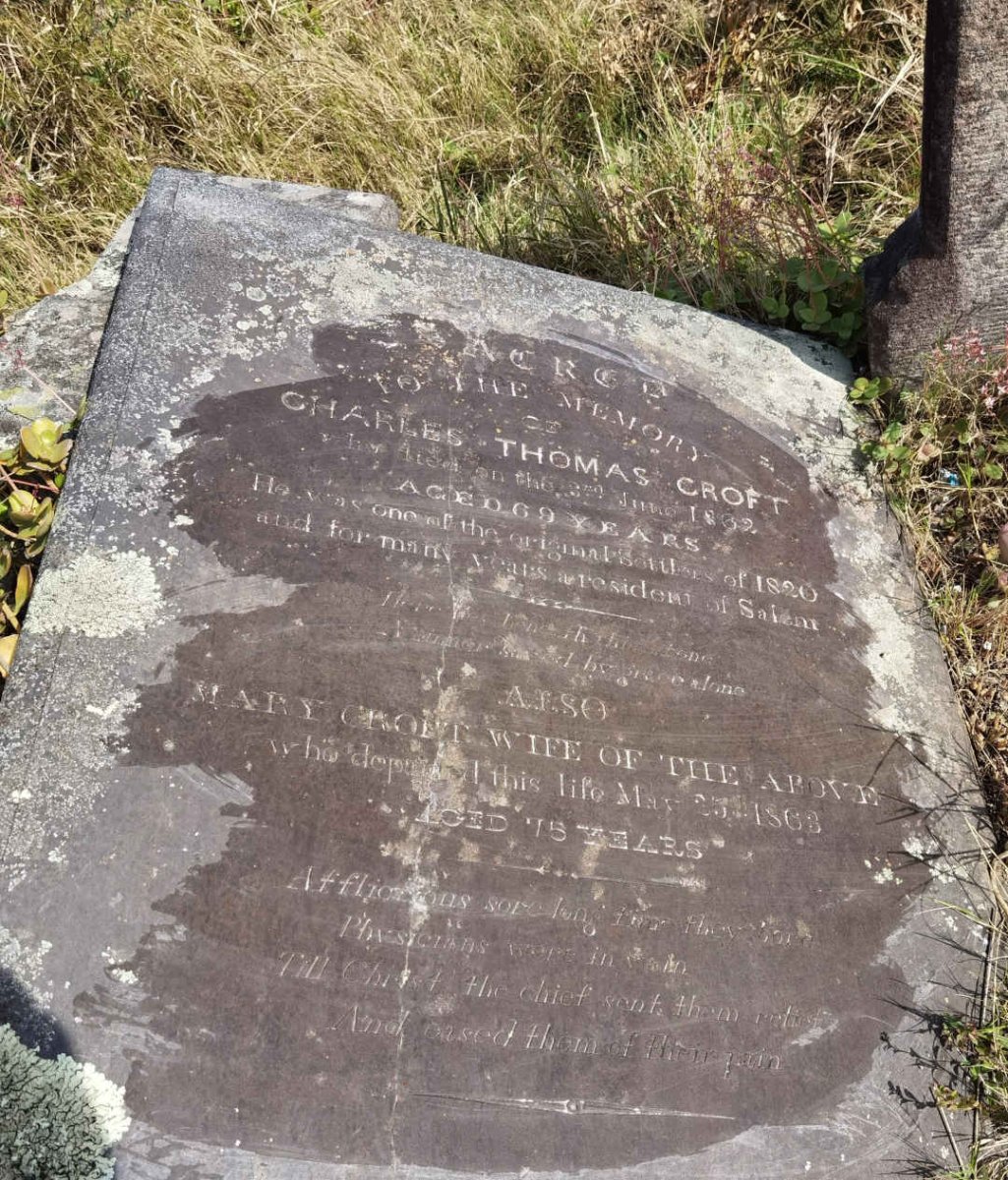 CROFT Charles Thomas -1862 &amp; Mary -1863