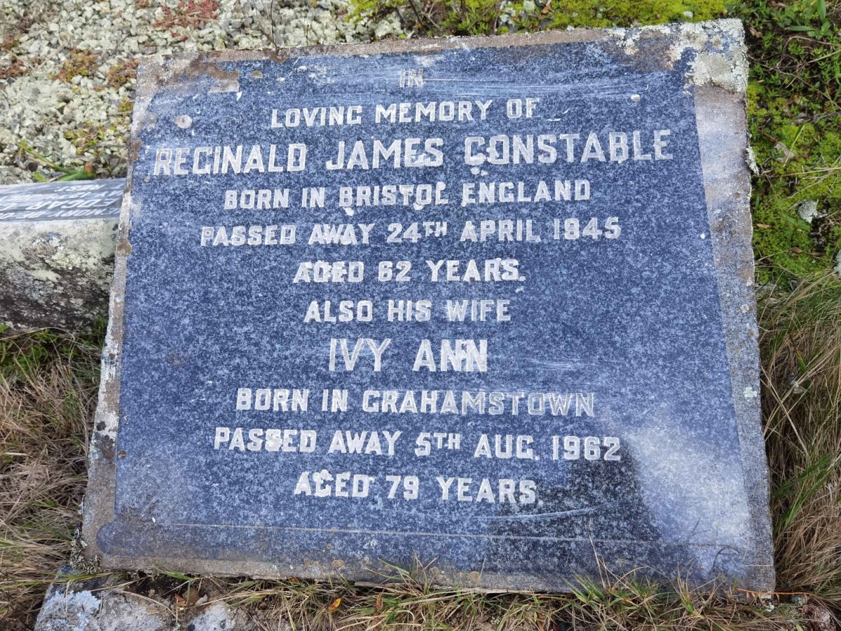 CONSTABLE Reginald James -1945 &amp; Ivy Ann -1962