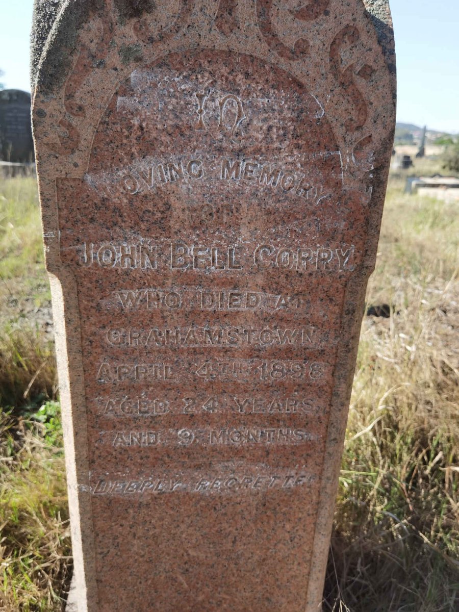 CORRY John Bell -1898