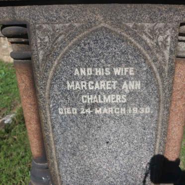 CHALMERS John Aitken 1837-1888 & Margaret Ann -1930 _2