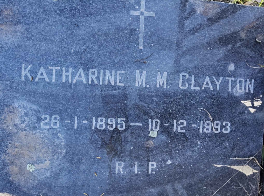 CLAYTON Katharine M.M. 1895-1993