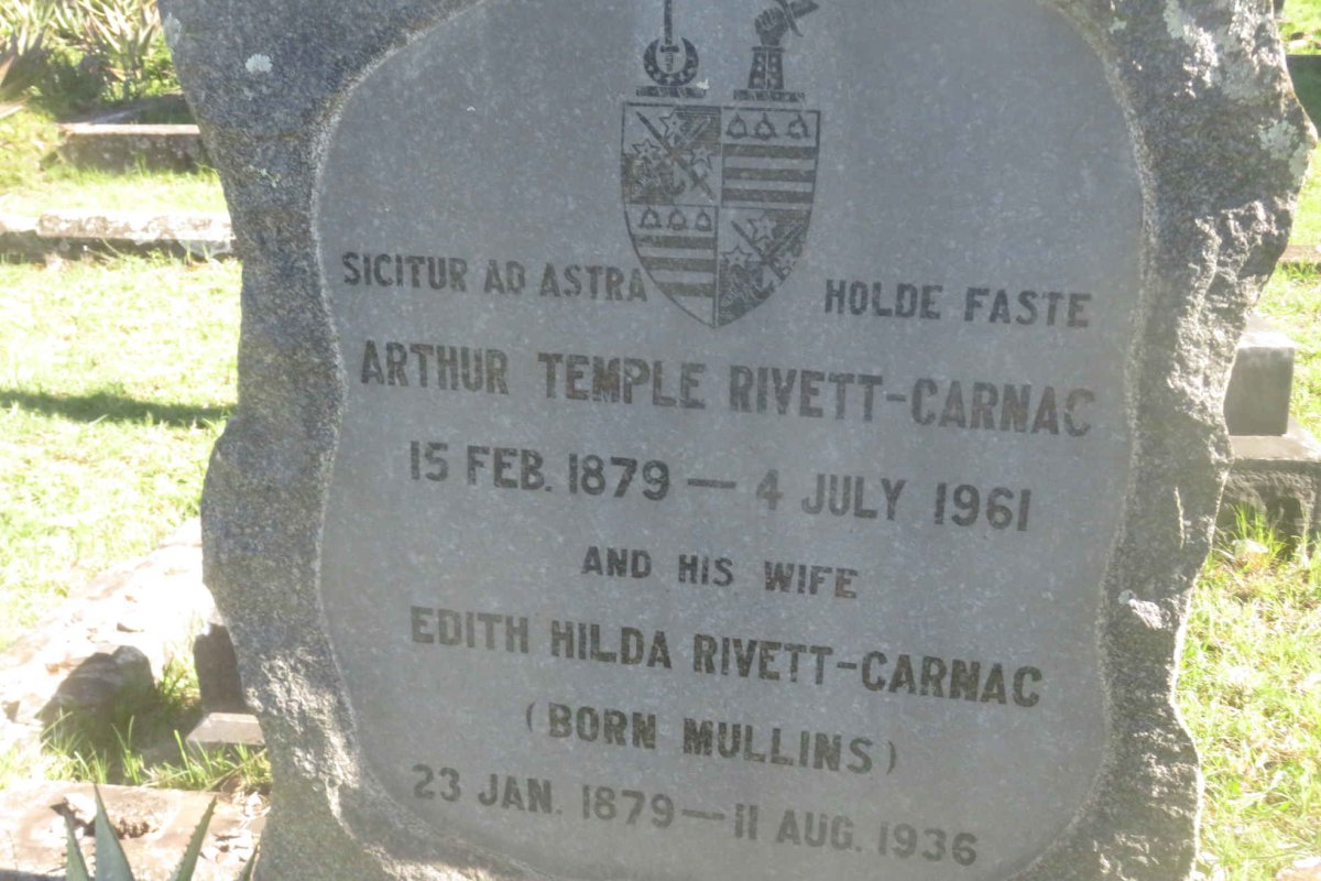 CARNAC Arthur Temple, Rivett 1879-1961 &amp; Edith Hilda MULLINS 1879-1936 _2