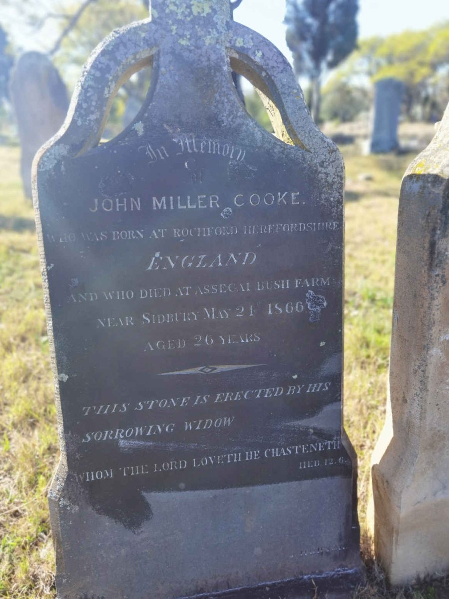 COOKE John Miller -1866