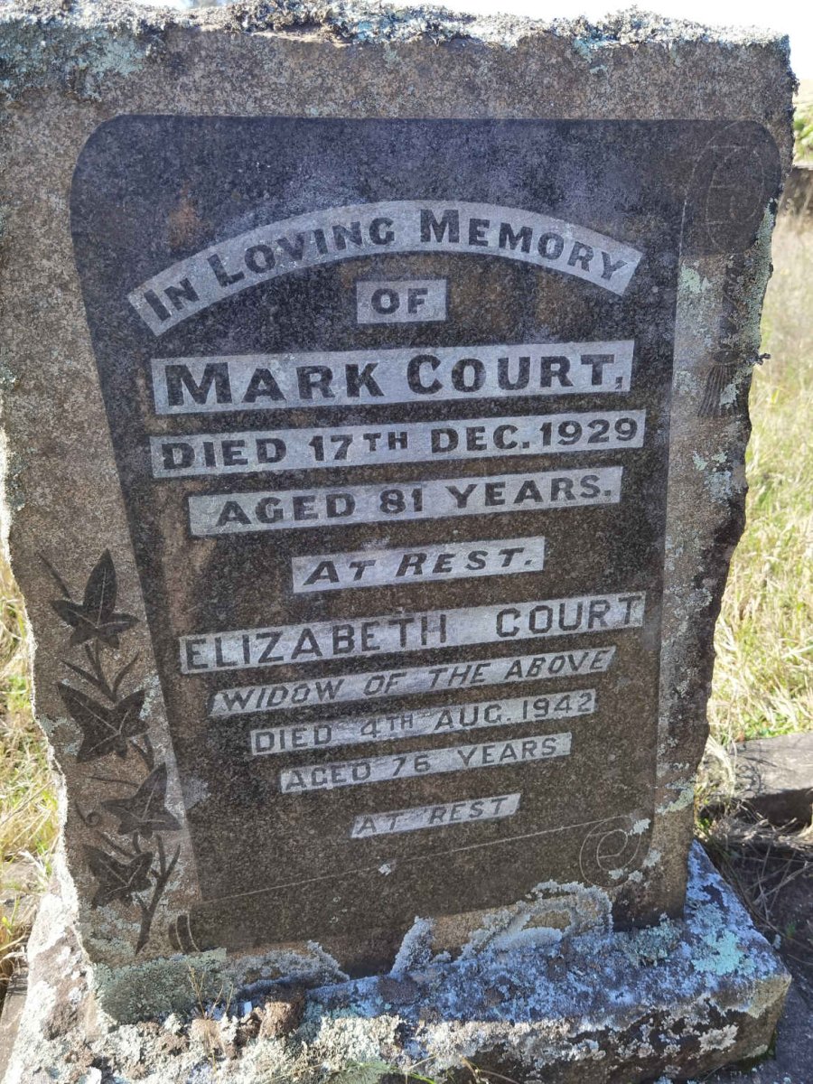 COURT Mark -1929 &amp; Elizabeth -1942