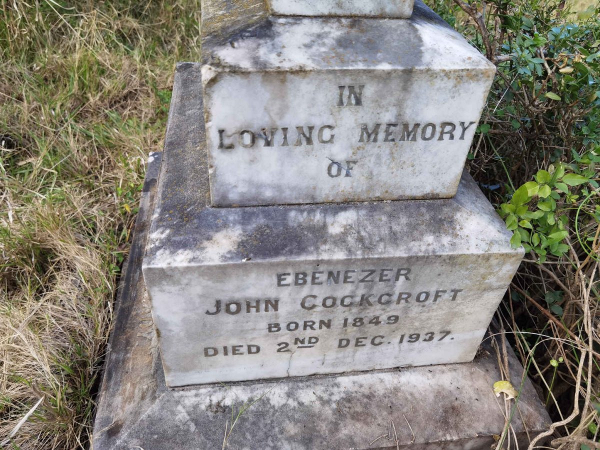 COCKCROFT Ebenezer John 1849-1937
