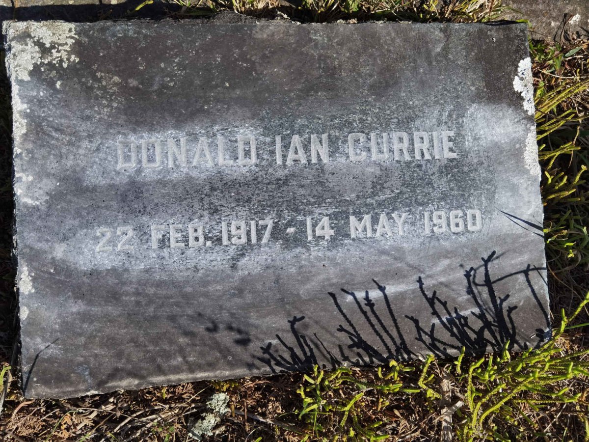 CURRIE Donald Ian 1917-1960