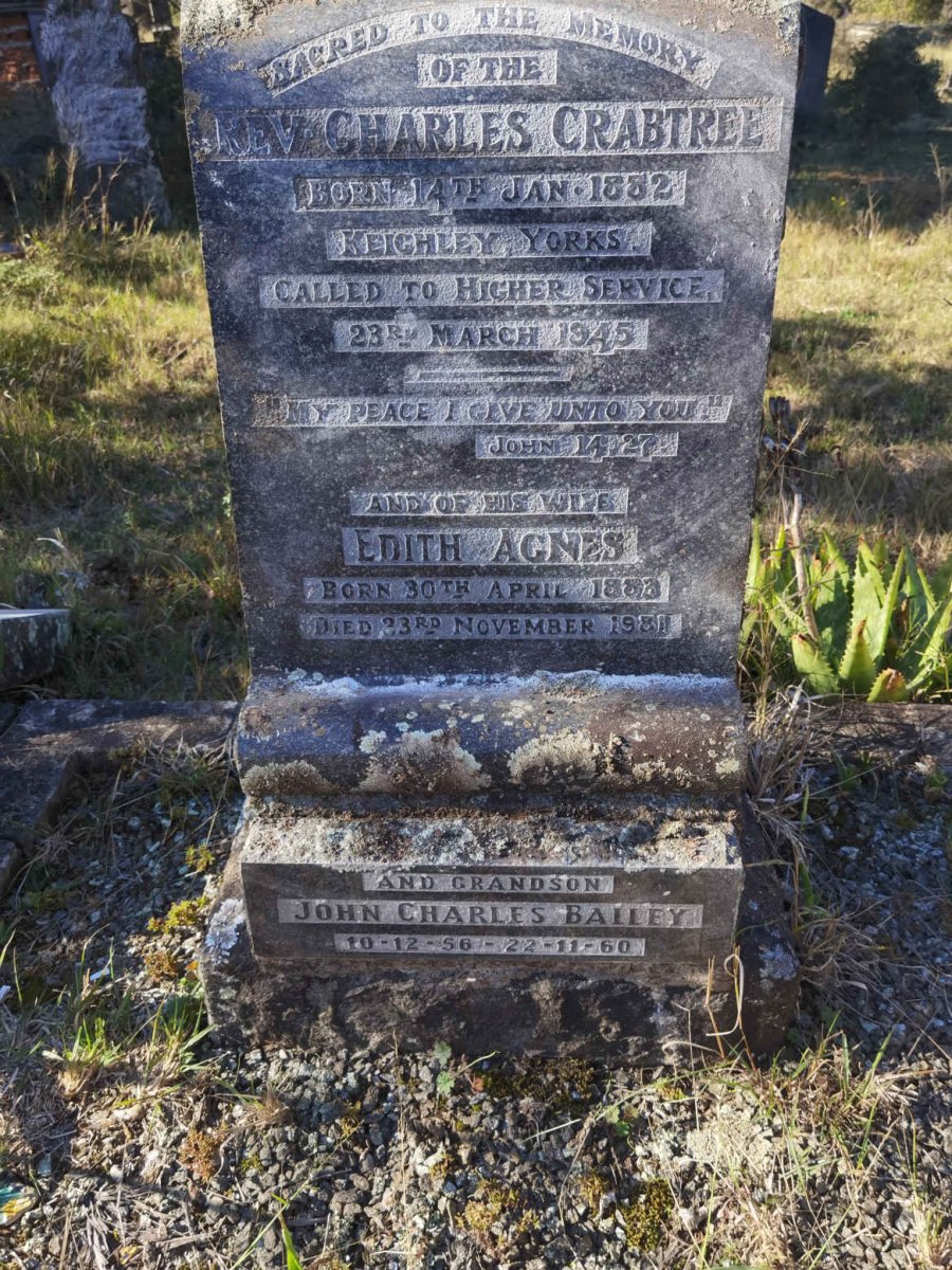 CRABTREE Charles 1882-1945 &amp; Edith Agnes 1883-1931 :: BAILEY John Charles 1956-1960