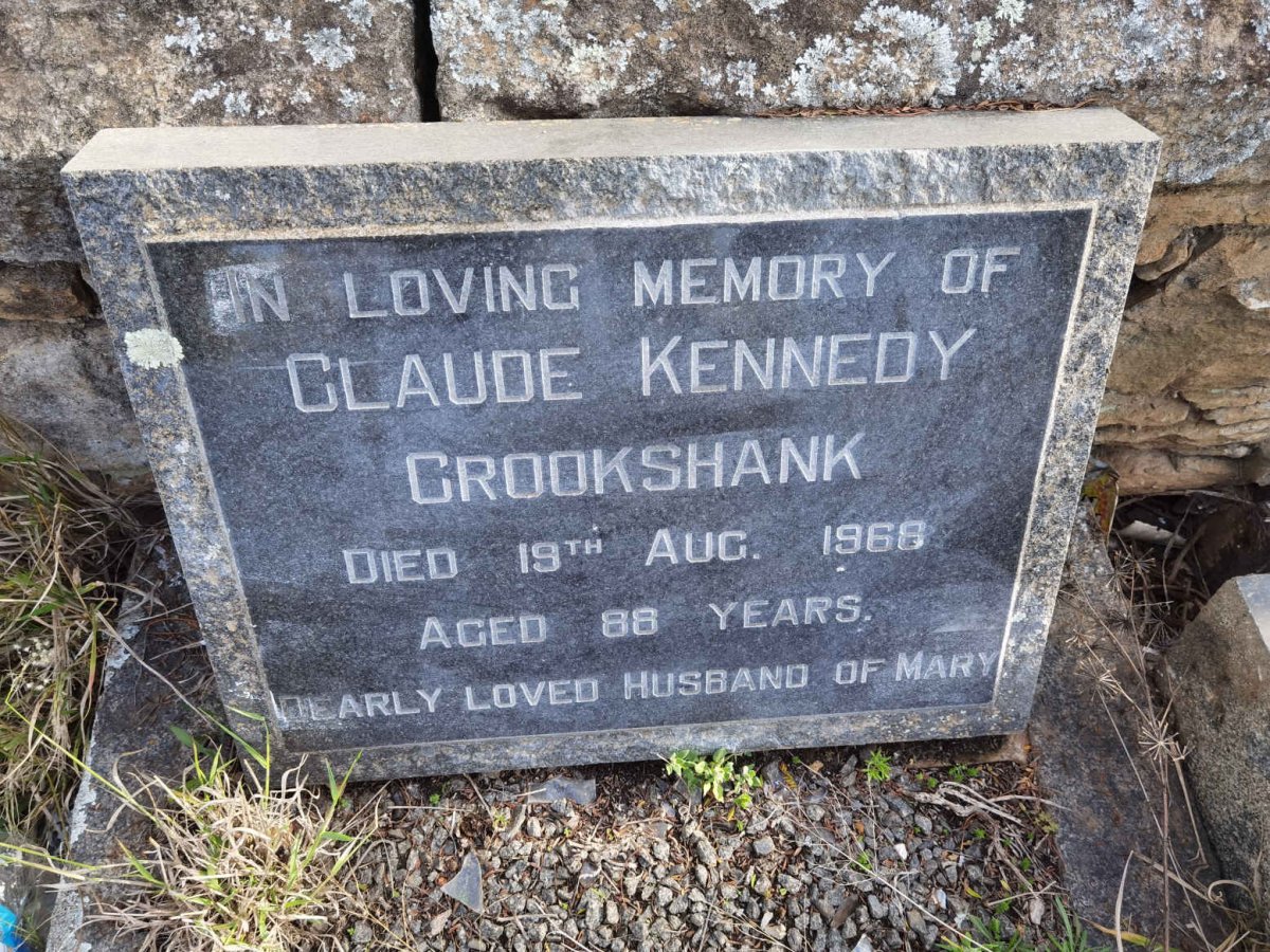 CROOKSHANK Claude Kennedy -1968