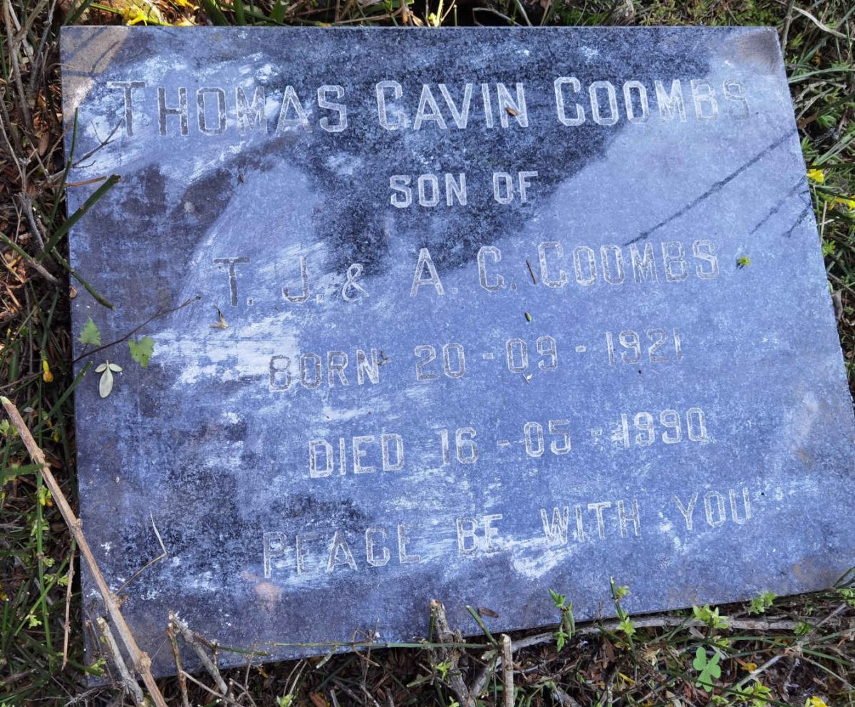COOMBS Thomas Gavin 1921-1990