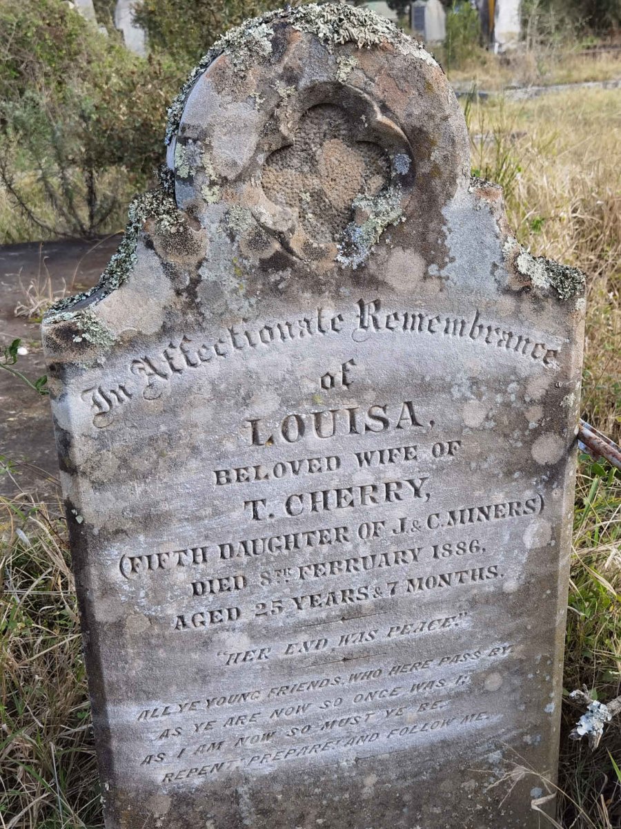 CHERRY Louisa nee MINERS -1886