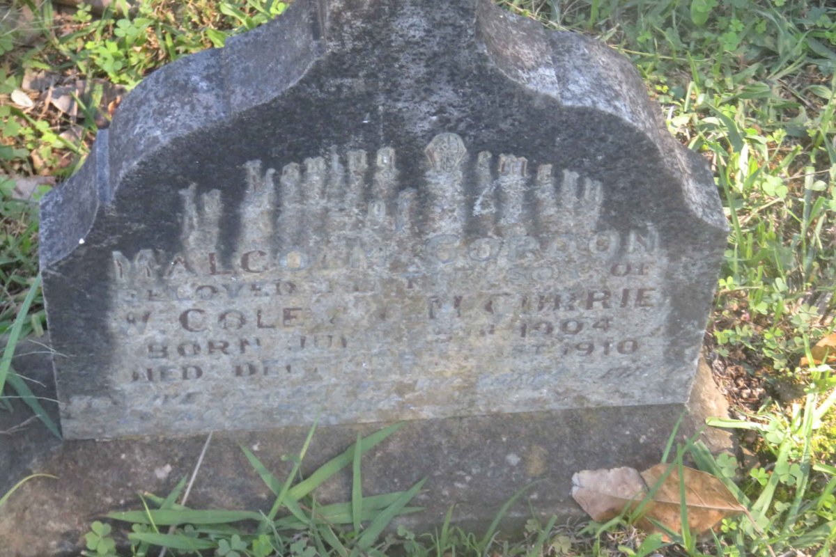 CURRIE Malcolm Gordon 1904-1910