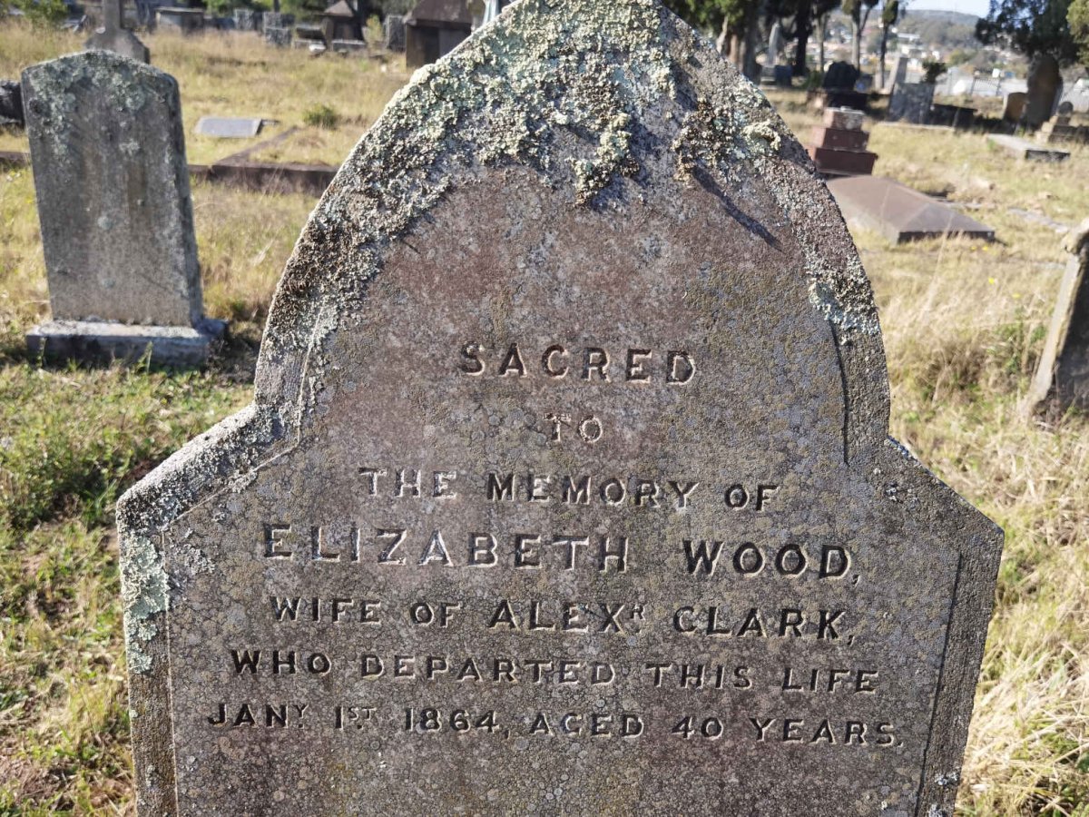 CLARK Elizabeth nee WOOD -1864
