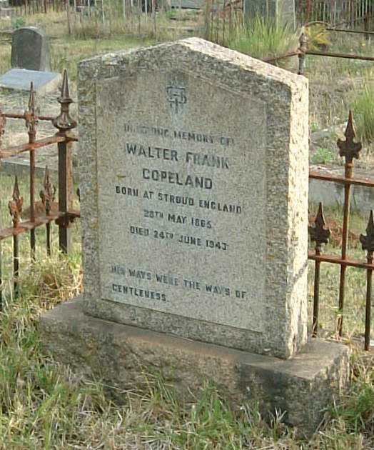 COPELAND Walter Frank 1865-1943