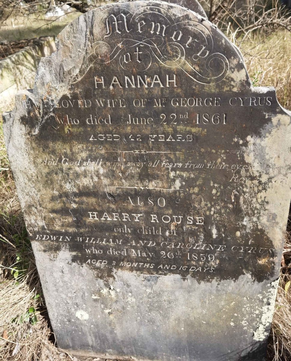CYRUS Hannah -1861 :: CYRUS Harry Rouse -1859