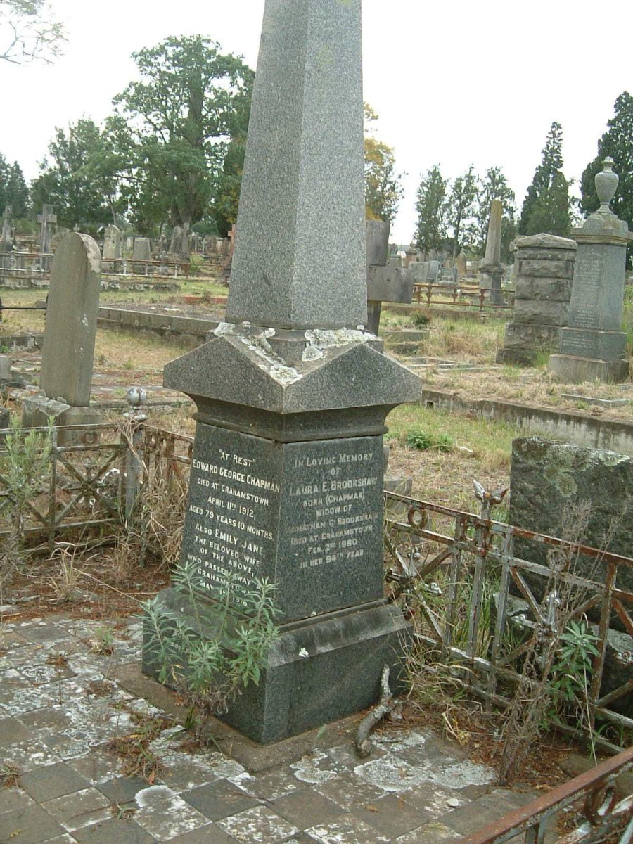 CHAPMAN Edward -1912 &amp;  Emily Jane -1916 :: BROOKSHAW Laura E. nee CHAPMAN -1960 :: BROOKSHAW Jonathan Glen -1923 _2