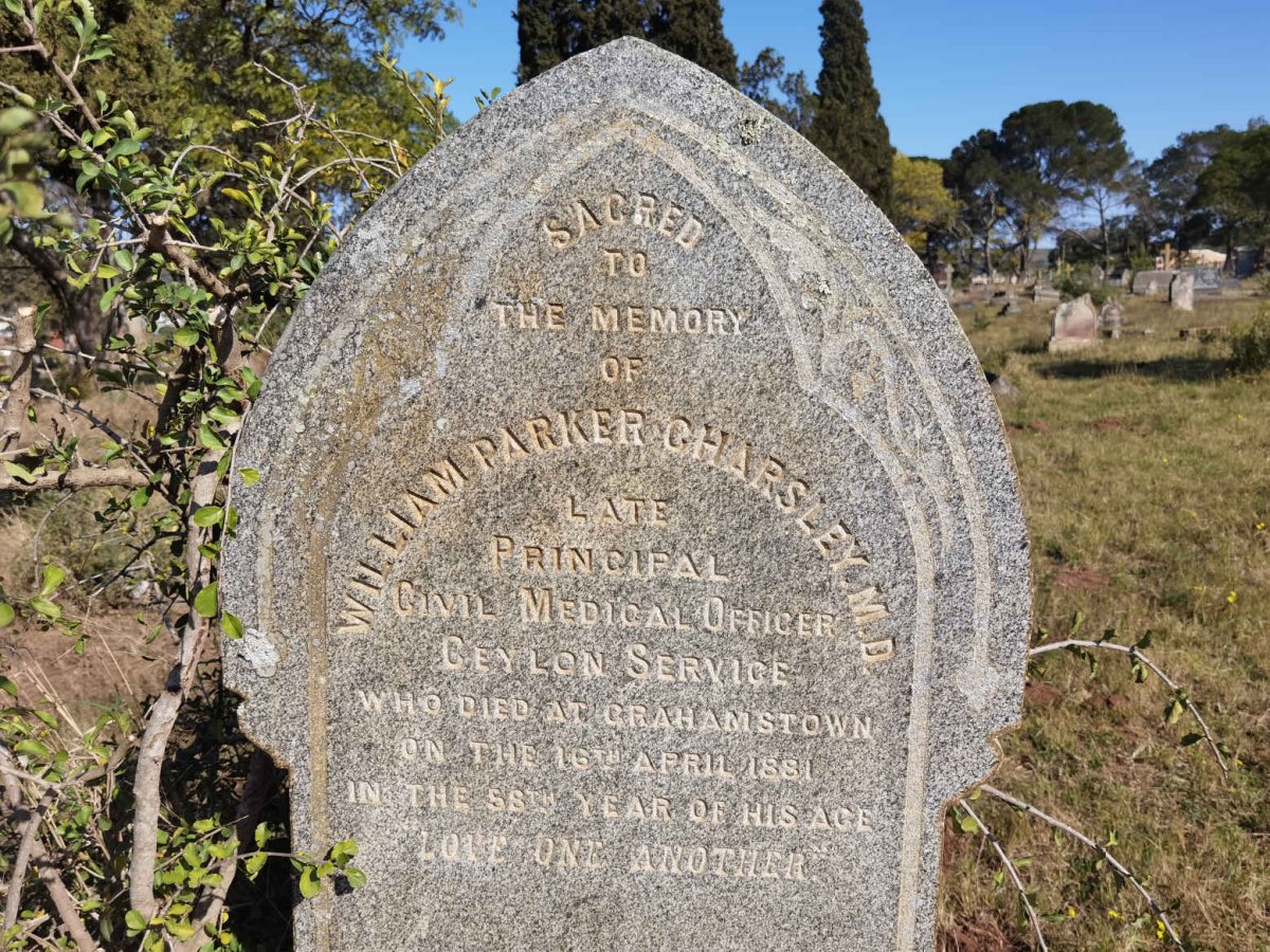 CHARSLEY William Parker -1881