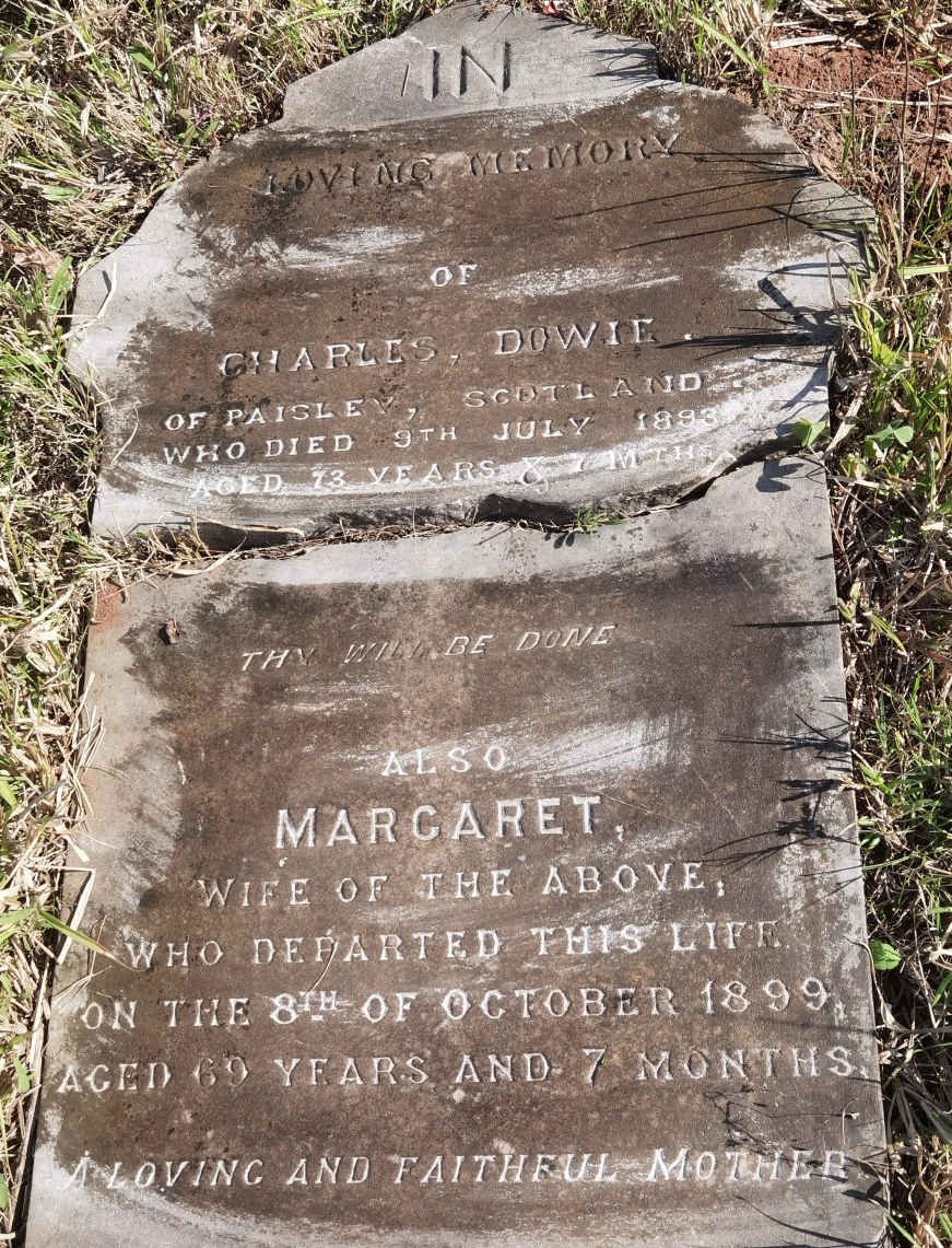 DOWIE Charles -1893 &amp; Margaret -1899