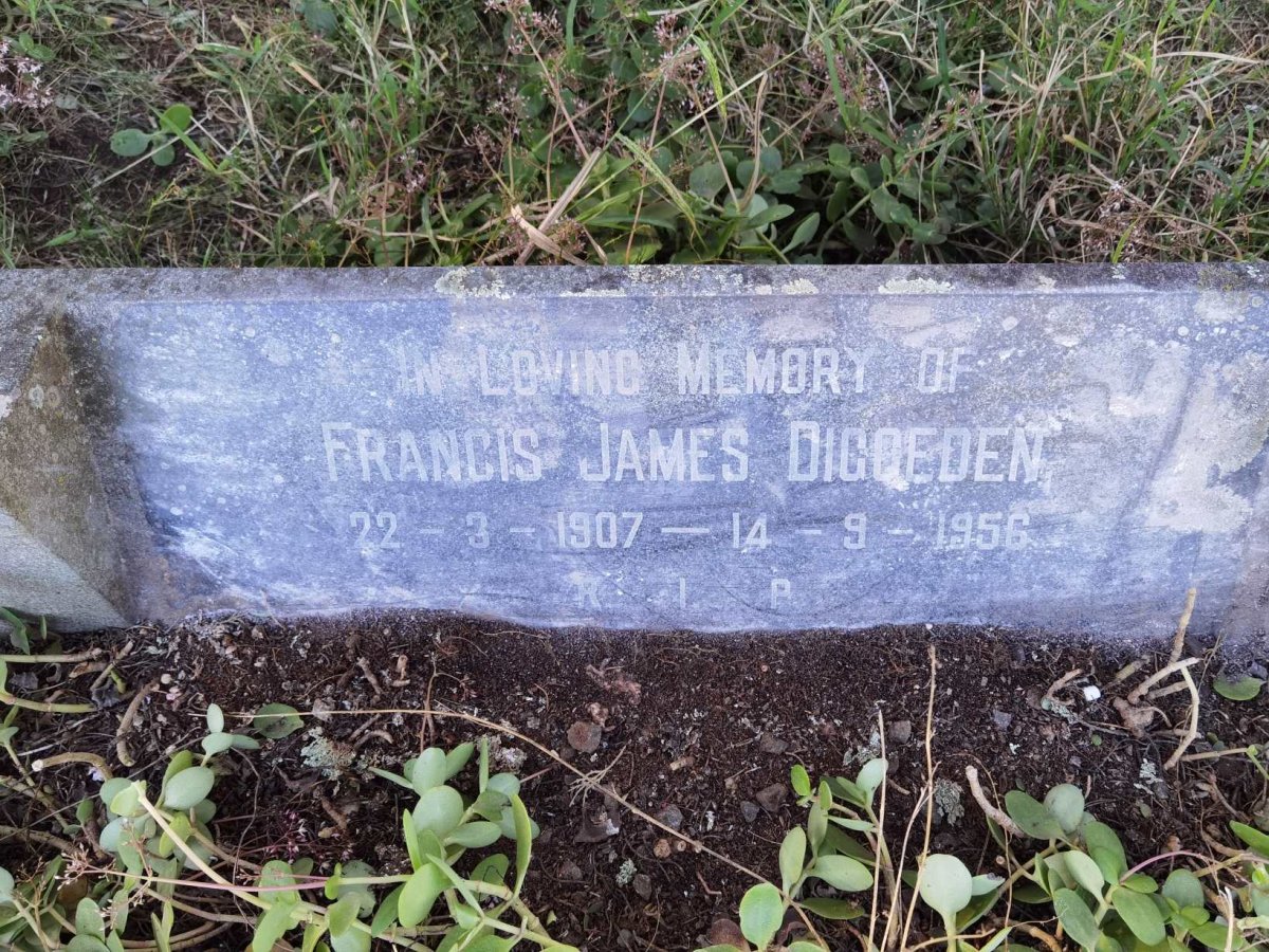 DIGGEDEN Francis James 1907-1956