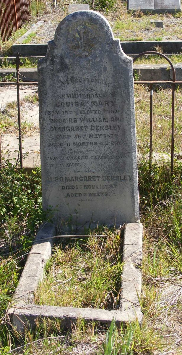 DERSLEY Louisa Mary -1874 :: DERSLEY Margaret -1879