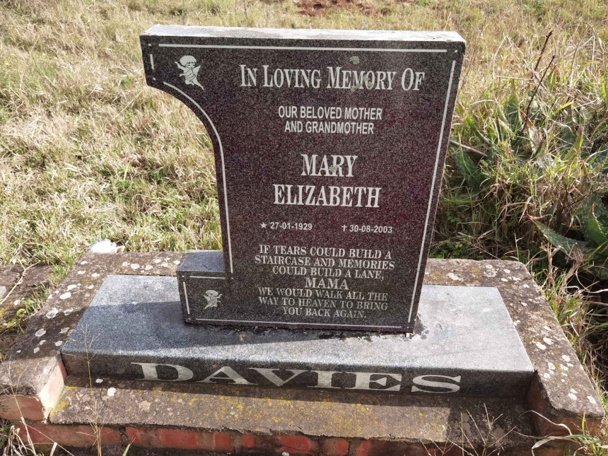 DAVIES Mary Elizabeth 1929-2003