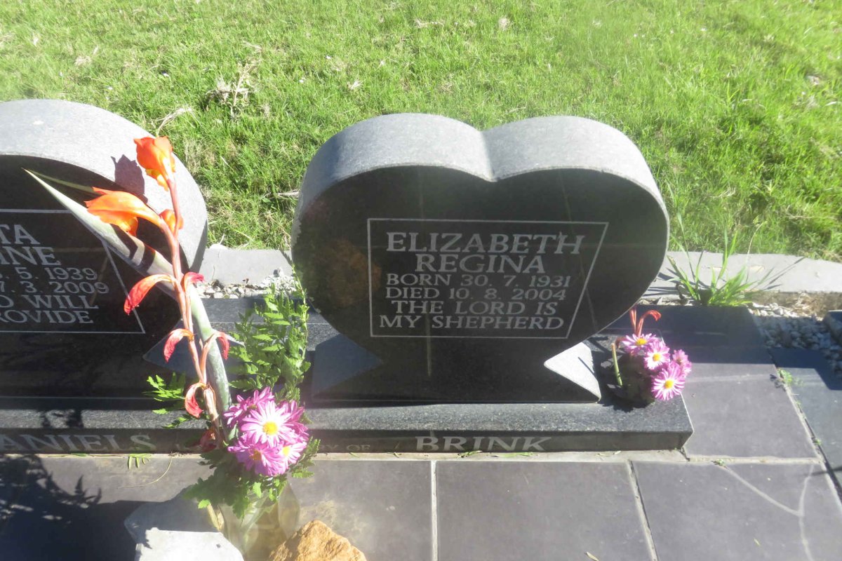 DANIELS Anita Elaine 1939-2009 :: BRINK Elizabeth Regina 1931-2004