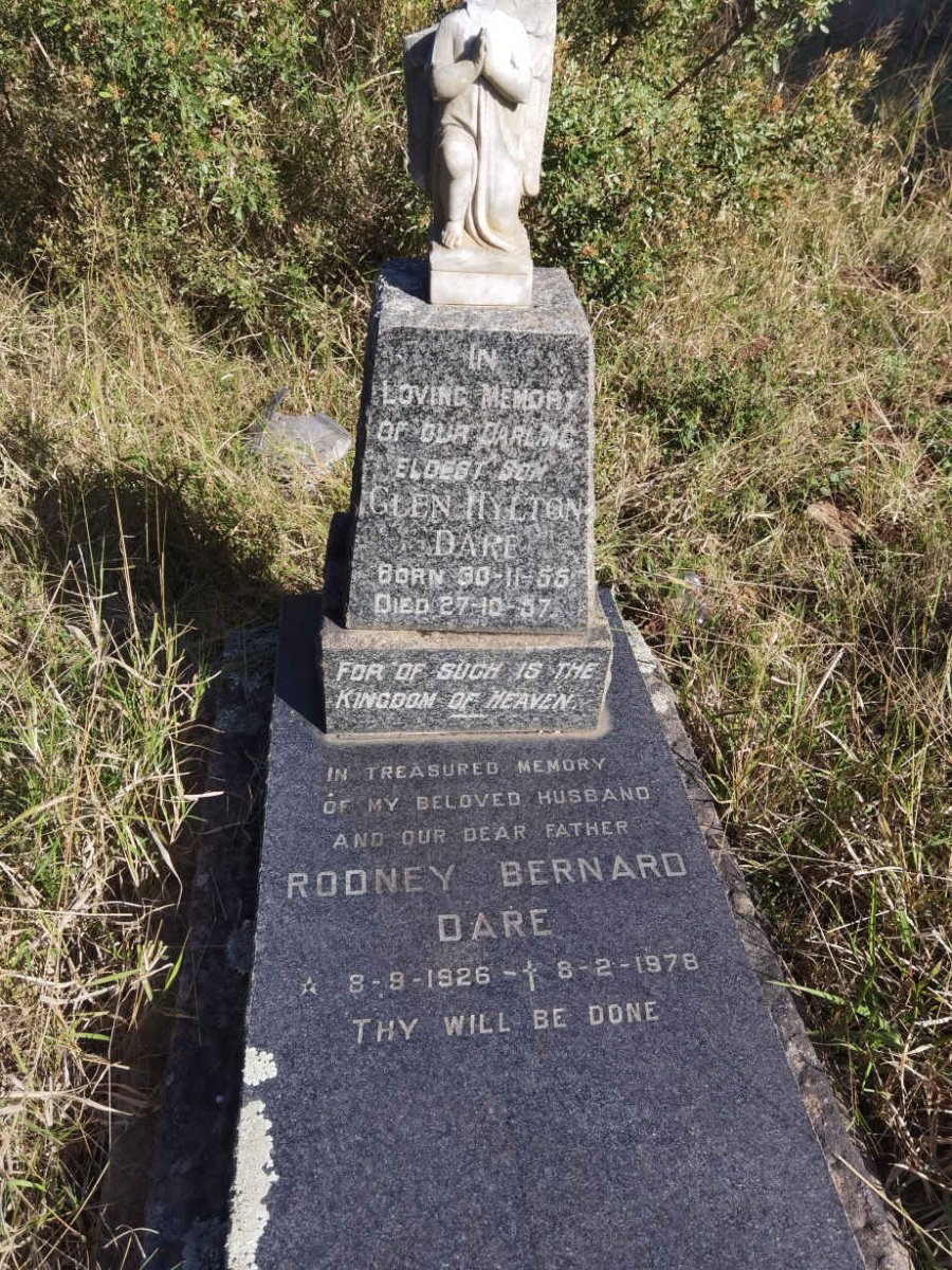 DARE Rodney Bernard 1926-1978 :: DARE Glen Hylton 1955-1957