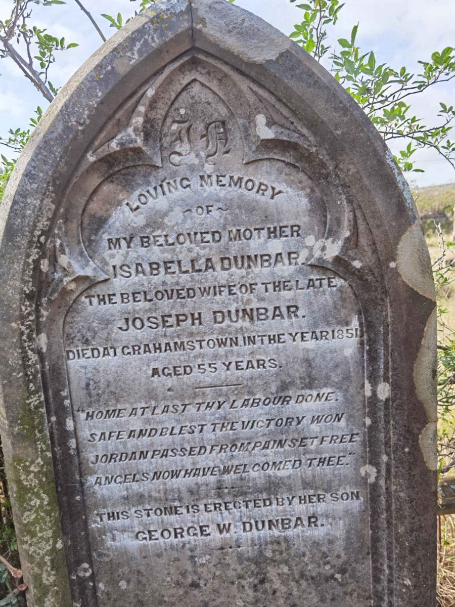 DUNBAR Isabella -1851