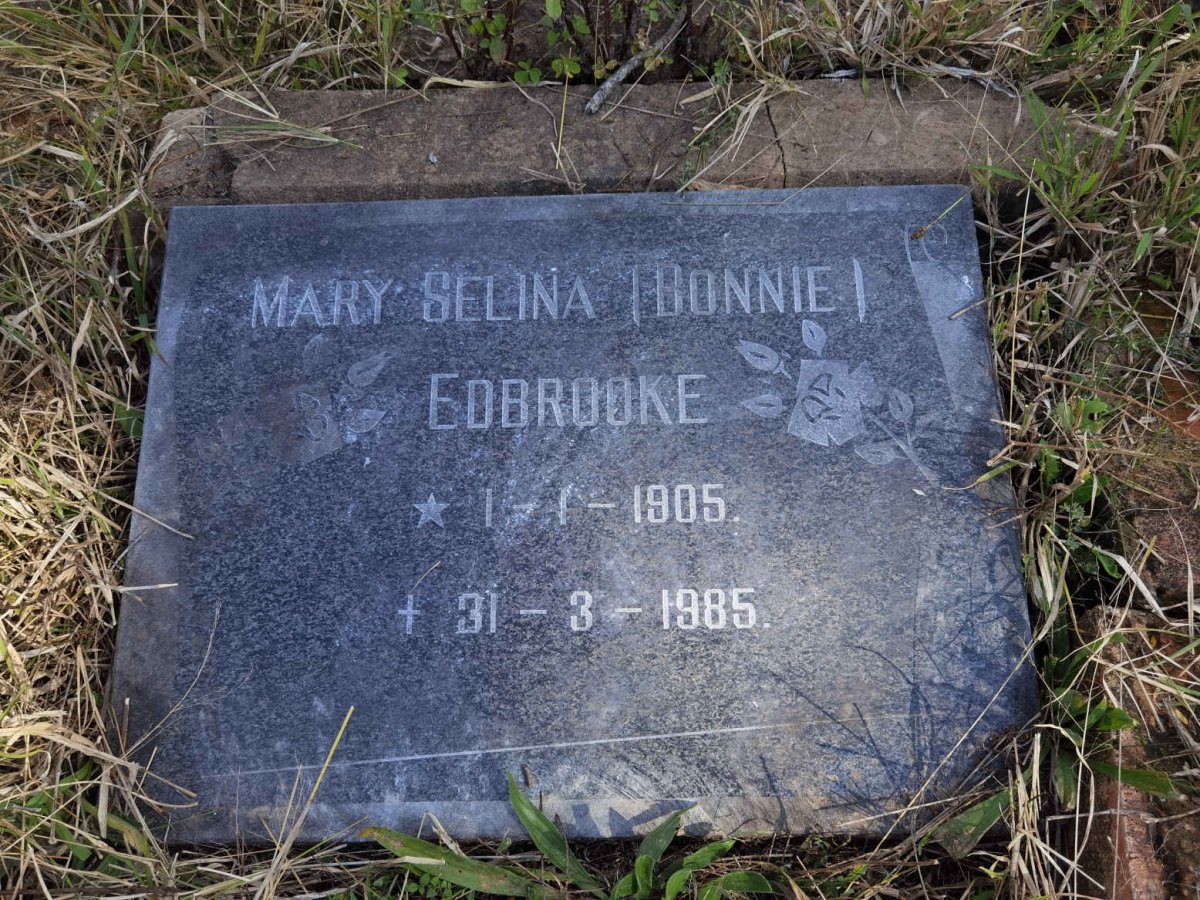 EDBROOKE Mary Selina 1905-1985