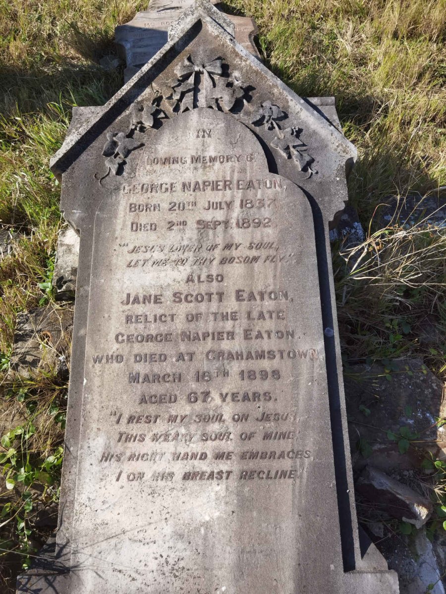 EATON George Napier 1837-1892 &amp; Jane Scott -1898