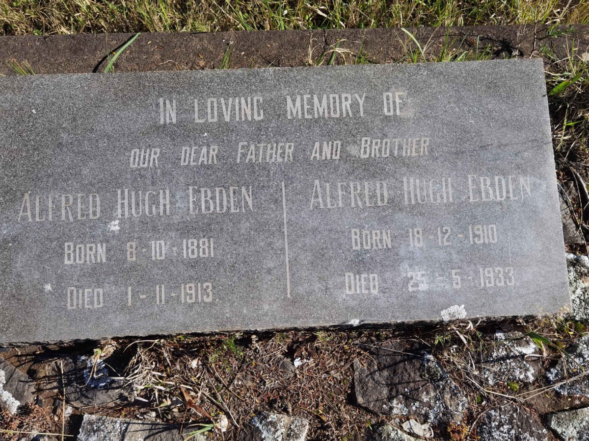 EBDEN Alfred Hugh 1881-1913 :: EBDEN Alfred Hugh 1910-1933