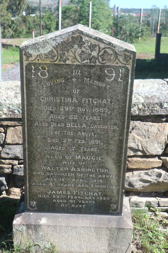 FITCHAT James -1920 :: FITCHAT Christina -1889 :: FITCHAT Bella -1891 :: ASHINGTON Maggie nee FITCHAT-1918