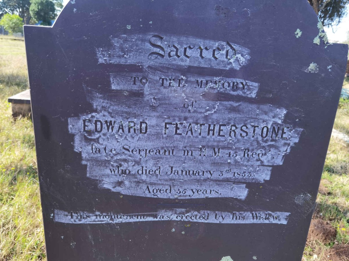 FEATHERSTONE Edward -1853