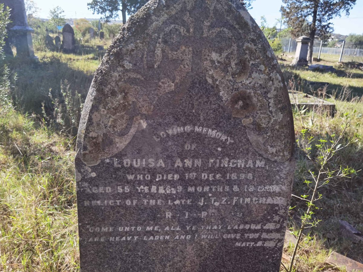 FINCHAM Louisa Ann -1898