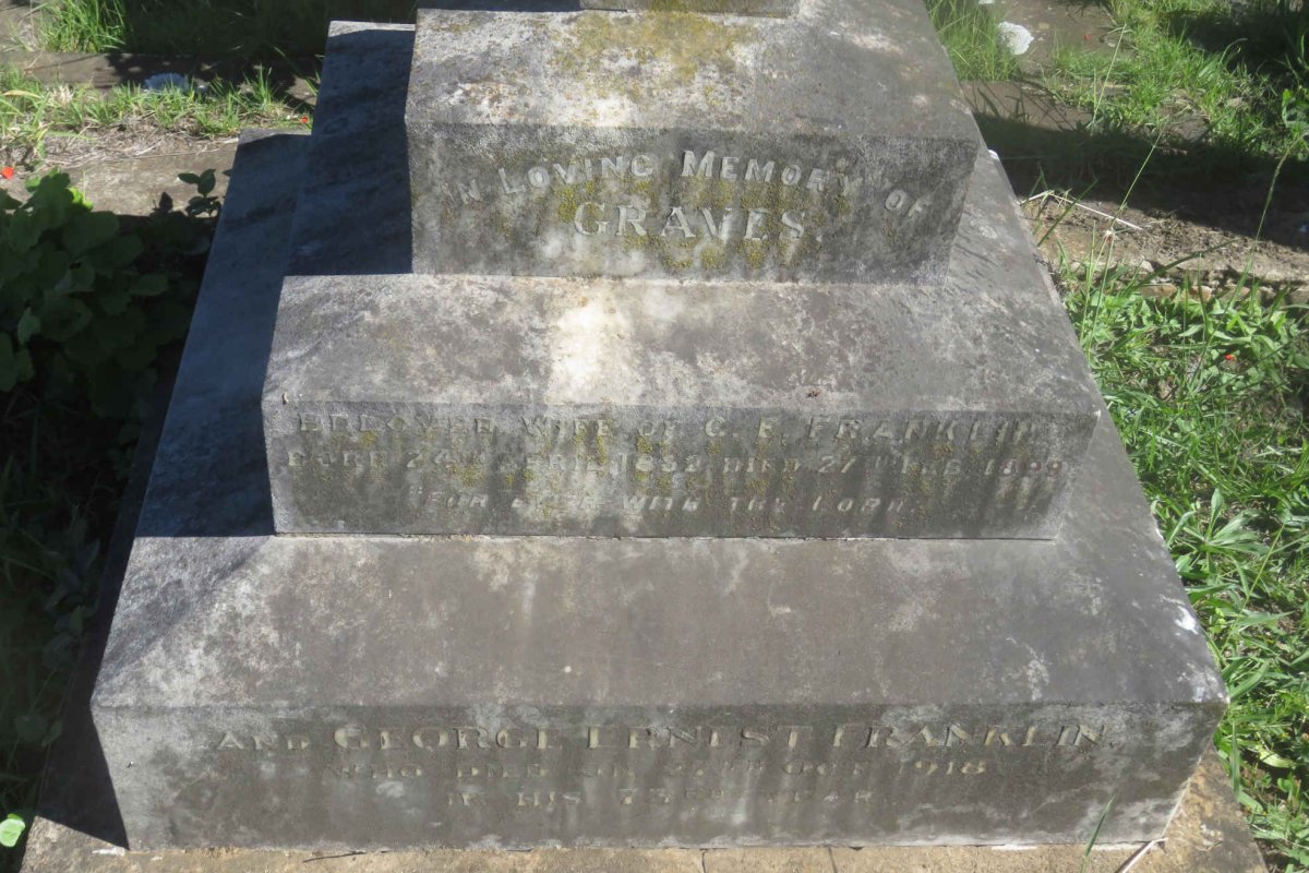 FRANKLIN George Ernest -1918 &amp; Graves 1852-1899