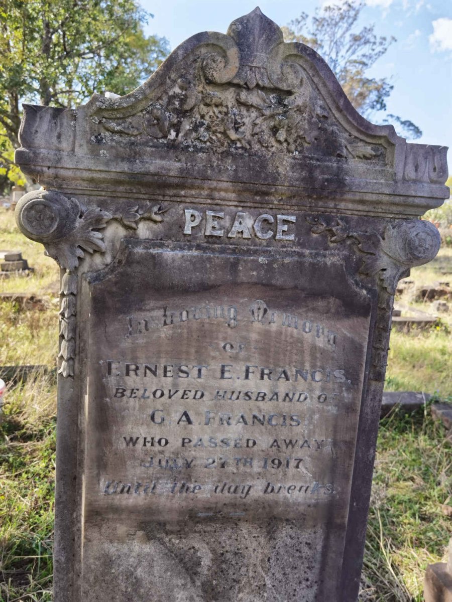 FRANCIS Ernest E. -1917
