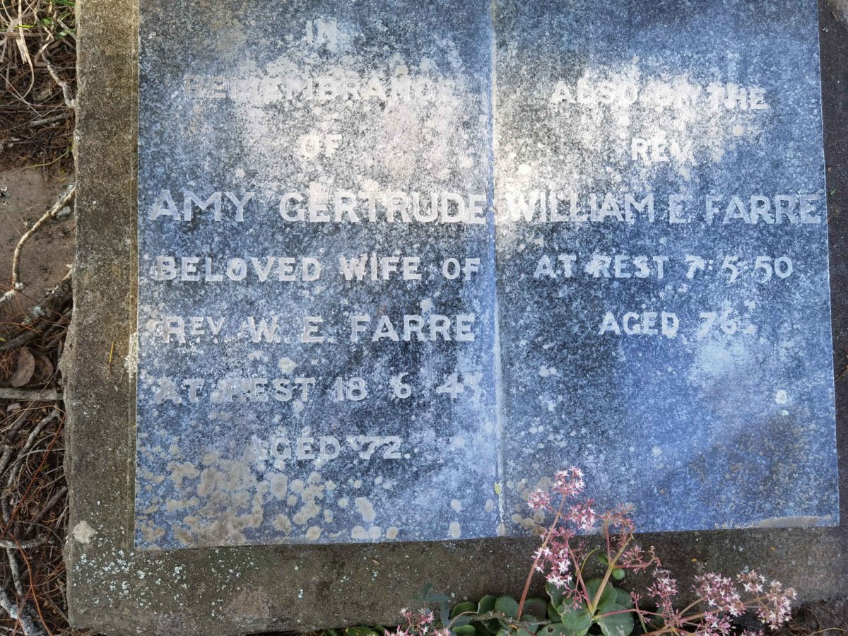 FARRE William E. -1950 &amp; Amy Gertrude -1943