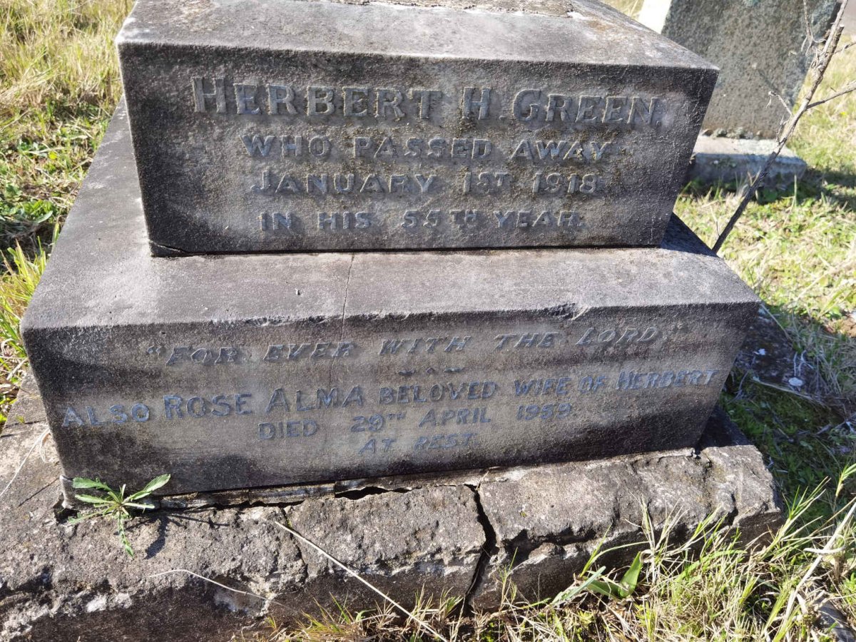 GREEN Herbert H. -1918 &amp; Rose Alma -1959
