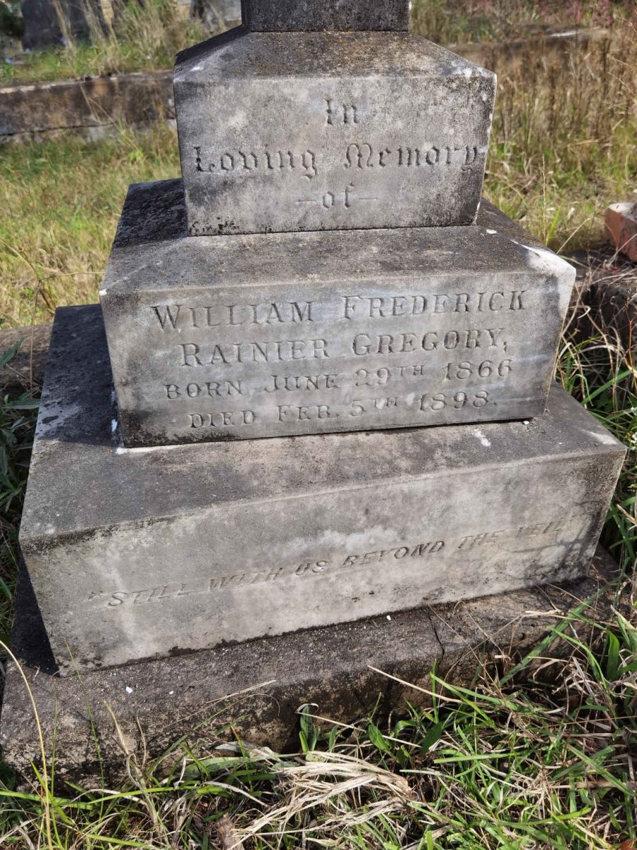 GREGORY William Frederick Rainier 1866-1898
