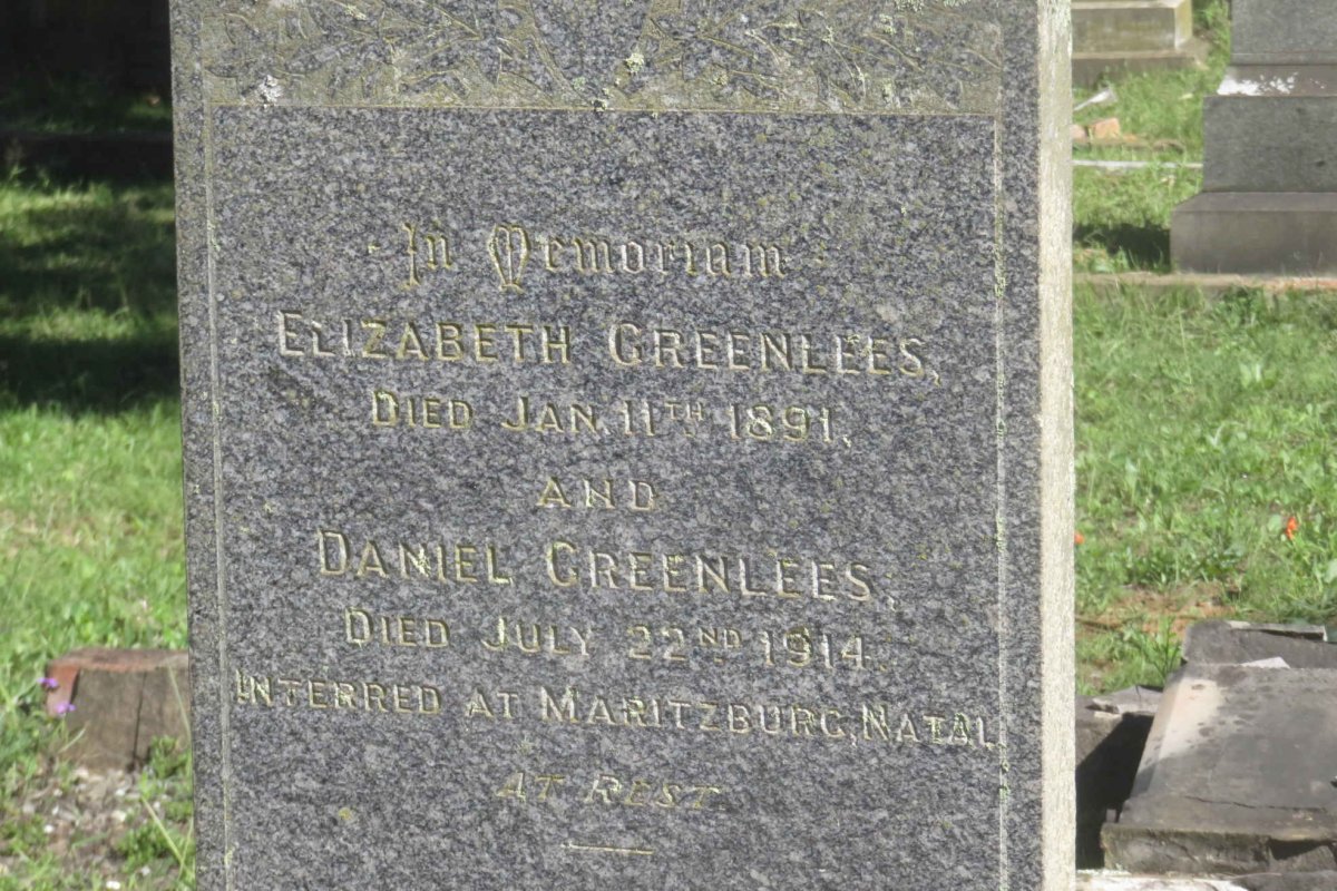 GREENLEES Daniel -1914 &amp; Elizabeth -1891
