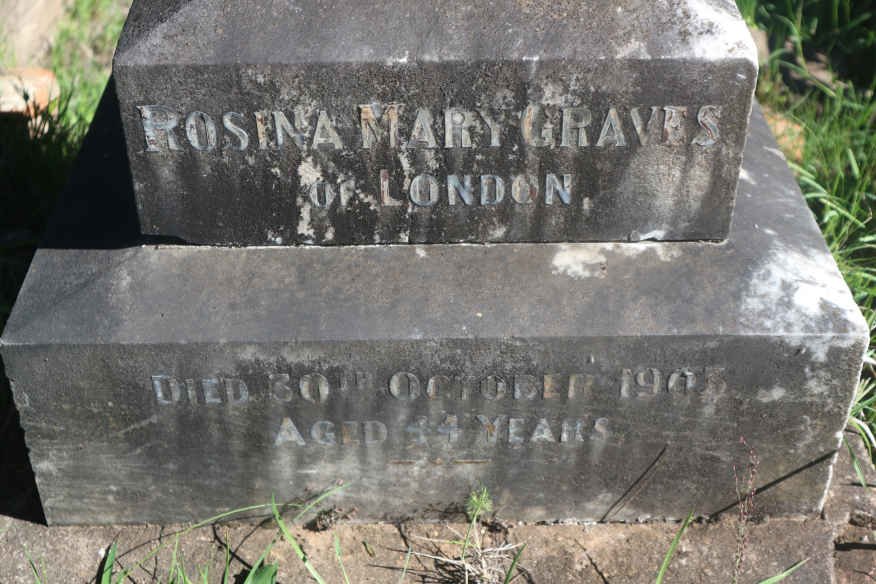 GRAVES Rosina Mary -1903