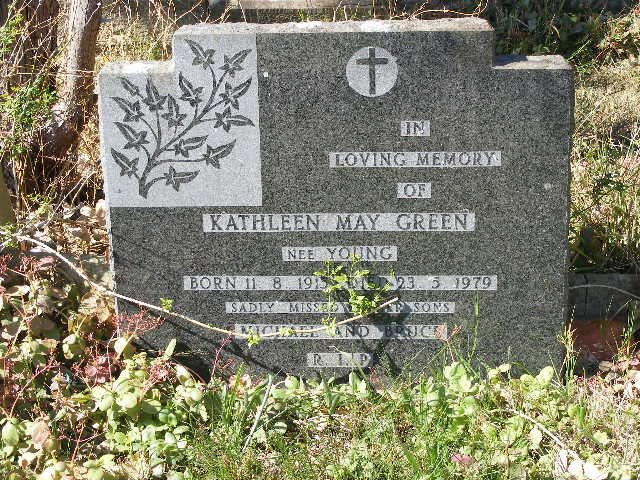 GREEN Kathleen May née YOUNG 1915-1979