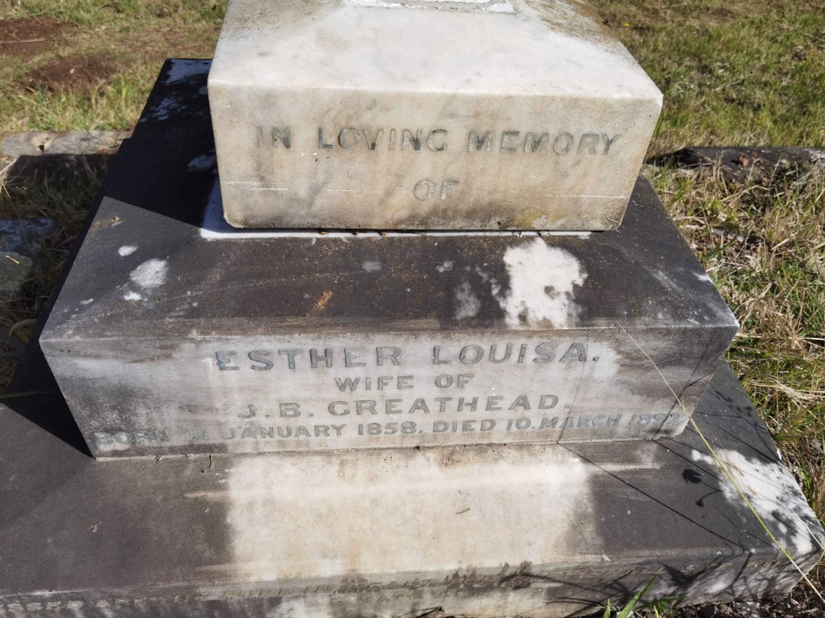 GREATHEAD Esther Louisa 1858-1892