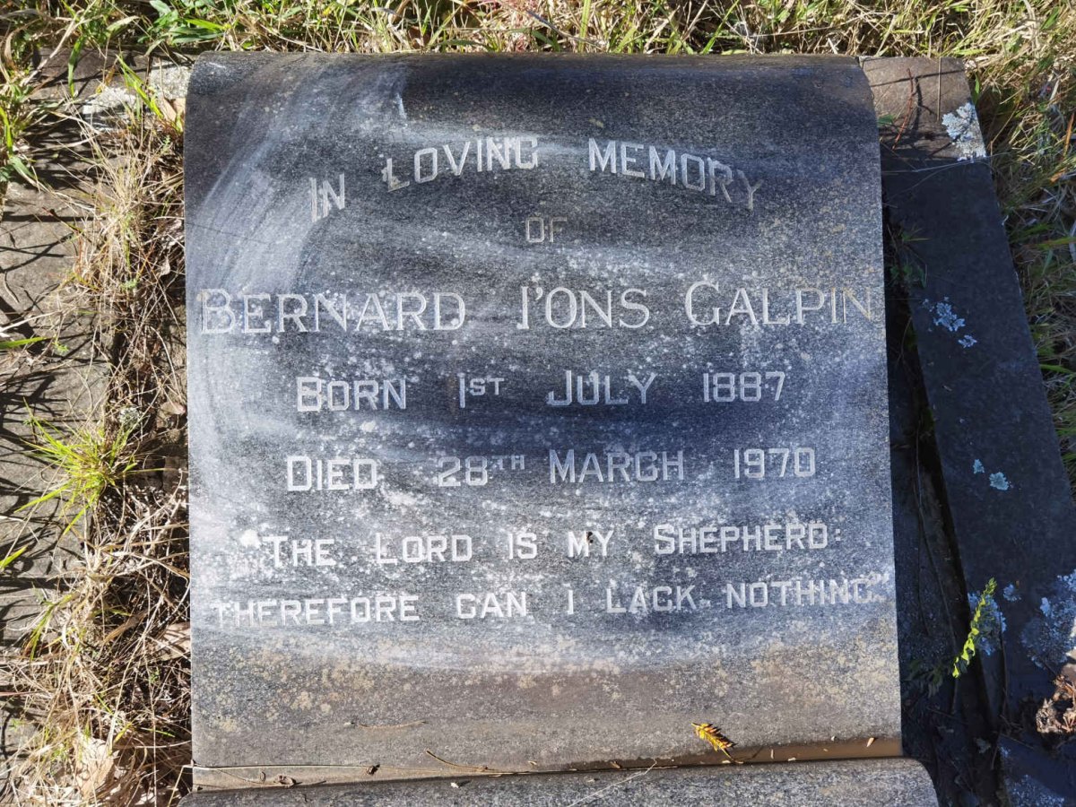 GALPIN Bernard L'ons 1887-1970