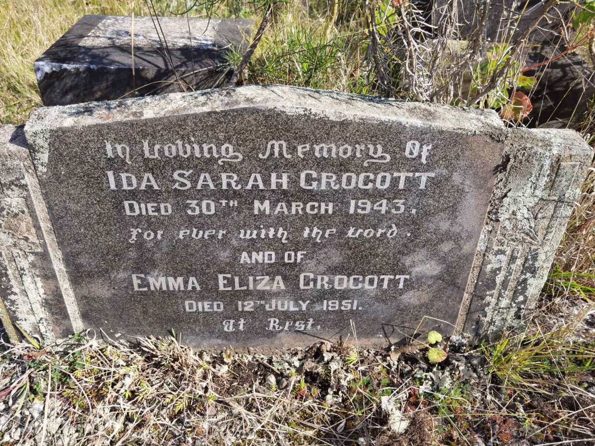 GROCOTT Ida Sarah -1943 :: GROCOTT Emma Eliza -1951