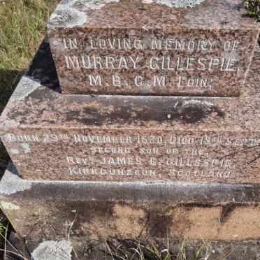 GILLESPIE Murray 1870-1895