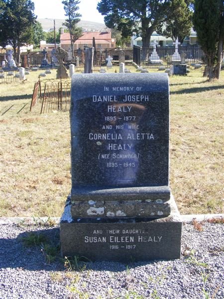 HEALY Daniel 1895-1977 &amp; Cornelia Aletta SCHIMPER 1895-1945 :: HEALY Susan Eileen 1916-1917