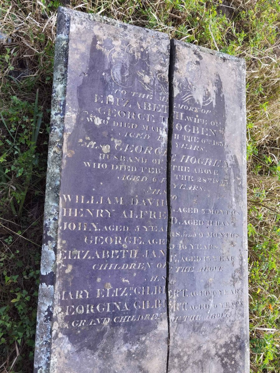 HOGBEN George -1853 &amp; Elizabeth -1835 :: HOGBEN William David :: HOGBEN Henry Alfred :: HOGBEN John :: HOGBEN George :: HOGBEN Elizabeth :: GILBERT Mary Elizabeth :: GILBERT Georgina
