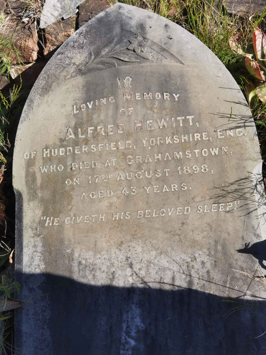 HEWITT Alfred -1898