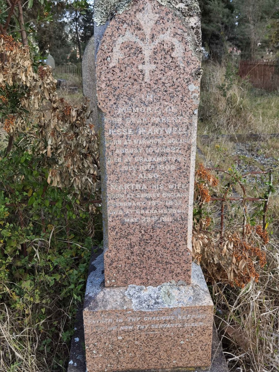 HARTWELL Jesse 1827-1909 &amp; Martha 1832-1911