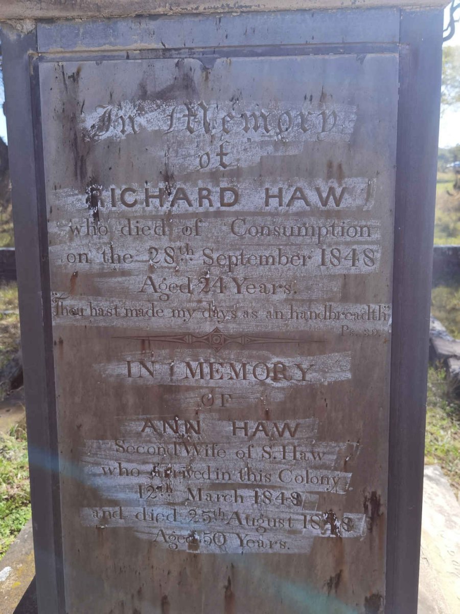 HAW Ann -1848 :: HAW Richard -1848